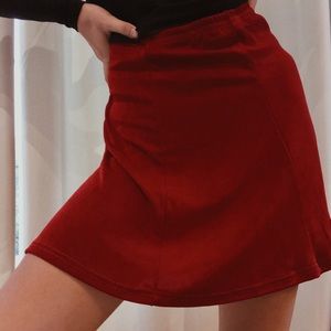 Supper soft red stretchy skirt